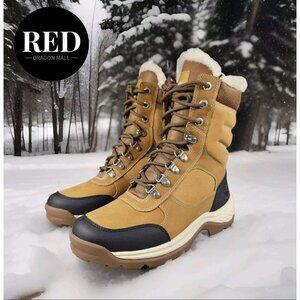 Timberland White Ledge Mid Faux Fur Hiking Insulated Boots - Women's Size 7.5